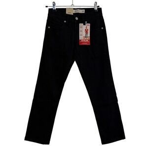Levis 511 Slim Performance Kids Jeans Black Stretch Adjustable Waist Size 8  New